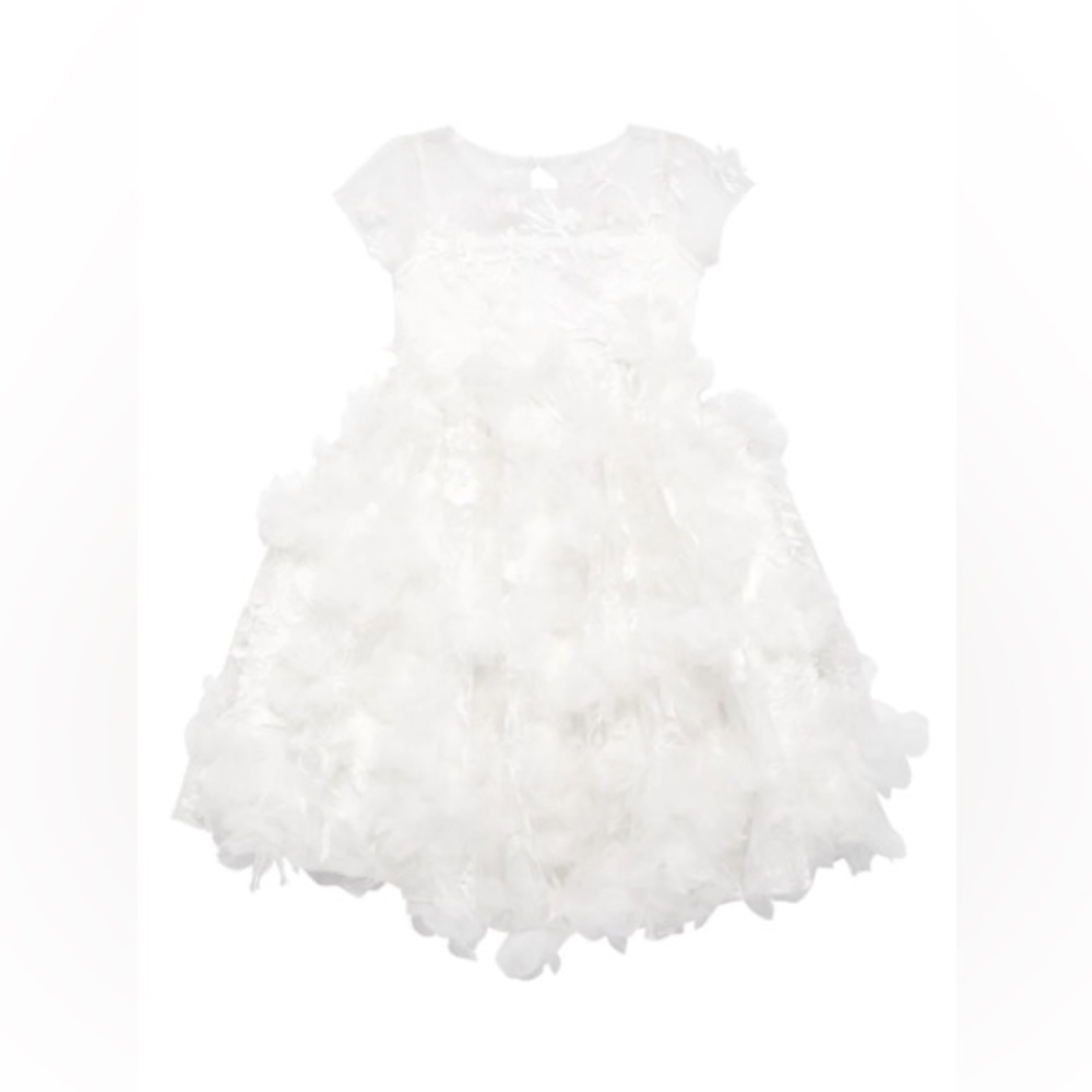 MARCHESA NOTTE KIDS' LITTLE GIRL'S & GIRL'S POSEY DRESS IN IVORY